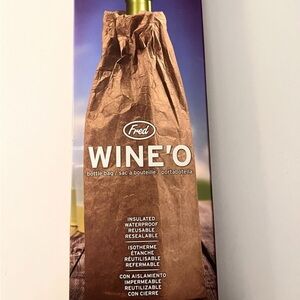 Insulated Wine Bottle Bag WINE'O Streetwise Wine Carrier Cooler Tote NWOT Gift